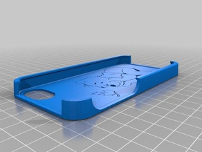 winnie pooh iphone 5 Fall dicker - Zubehör angepasst 3d print model - Mito3D