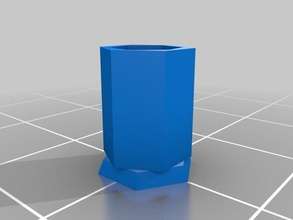 hexagonal vaso esculturas 3d a arte caixa o sketchup brinquedo 3d print model - Mito3D