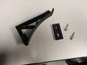 filament spool wall-mount truss bracket hidden screws 3d printer accessories 3d print model - Mito3D