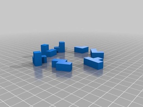 weltweit kleinste 3d-gedruckten soma-Würfel puzzle-remix Rätsel customizer openscad 3d print model - Mito3D