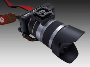 sony nex sel18200 tripod ring mount camera e-mount lens 3d print model - Mito3D