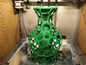 hybrid core vaso di voronoi esterno contenitori 3d print model - Mito3D