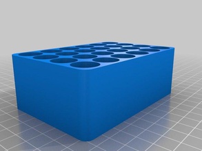 aa battery tray tool holders boxes batteries derp double 3d print model - Mito3D