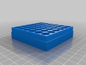 6x6 kundenspezifische Akku-box tool Inhaber Boxen 3d print model - Mito3D