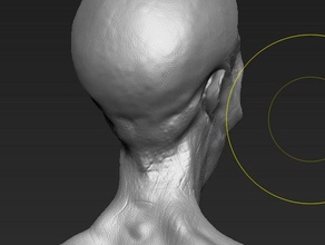 detallada cabeza de alien criaturas 3d print model - Mito3D