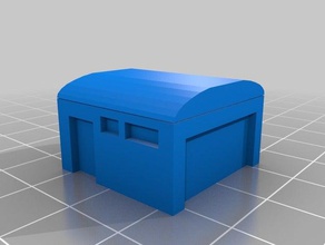 almacén de los edificios estructuras miniaturas 3d print model - Mito3D