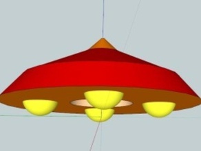 ufo - Spielzeug Spiel Zubehör 3d geometrie Modell Roboter sketchup 3d print model - Mito3D