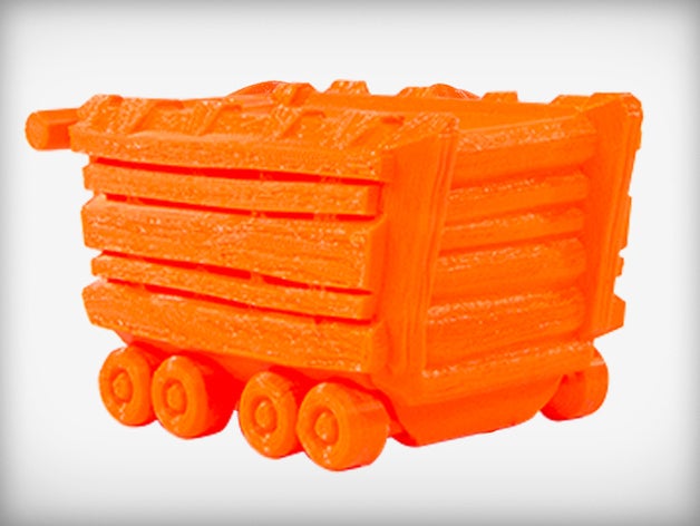 wagon planter household 3D print model - Mito3D