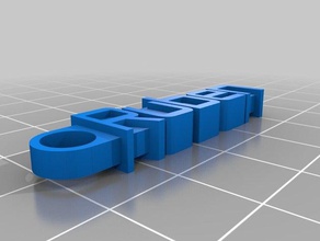 ruben keychain organization customized 3d print model - Mito3D