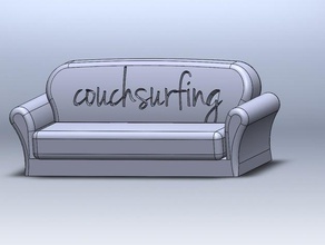 couchsurfing kanepe Hatıra model mobilya futon 3d print model - Mito3D