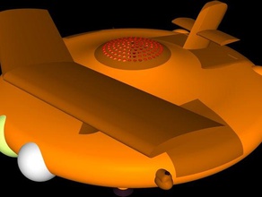 conceptuel la conception de véhicules électriques hybrides drone l'air comprimé des 3d print model - Mito3D