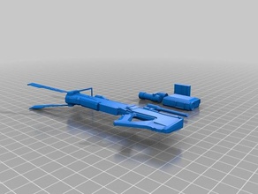 rifle sniper adereços 3d print model - Mito3D