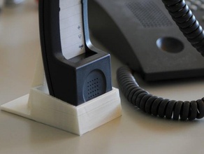 telephone receiver holder office dock 3d print model - Mito3D