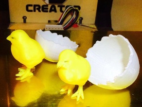 cracked egg food drink easter 3d print model - Mito3D