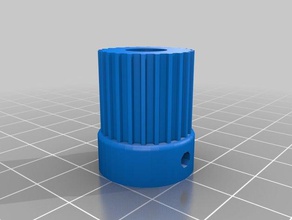 my customized parametric pulleyt25 8mm shaft 24teeth 3d printer parts 3d print model - Mito3D