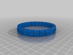lily bracelet bracelets customized 3d print model - Mito3D