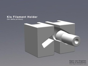 kis filament holder delta printers 3d accessories balljoint kossel clear lock 3d print model - Mito3D