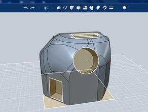 futuristic house buildings structures 3d print model - Mito3D