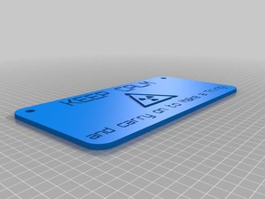 keep calm tag signs logos customized 3d print model - Mito3D