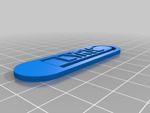 clip de la letra organización personalizado 3d print model - Mito3D