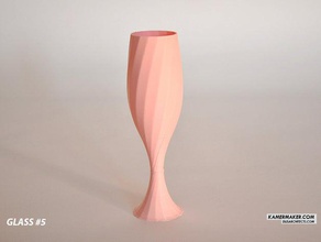 dus architects copa de champán cocina comedor champagneglass 3d print model - Mito3D
