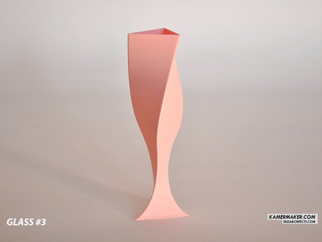 dus-Architekten Champagner-Glas 3 Küche Essen 3D print model - Mito3D