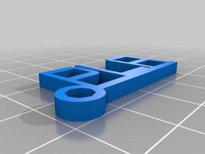 pla Schlüsselanhänger angepasst 3d print model - Mito3D