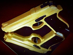 9m pistola gomillas banda de arma fuego mecánica juguetes 3d print model - Mito3D