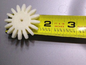 uma meia polegada gear4 polegadas de engrenagem interativo a arte 1 12 cog quatro sixdollaftlong 3d print model - Mito3D