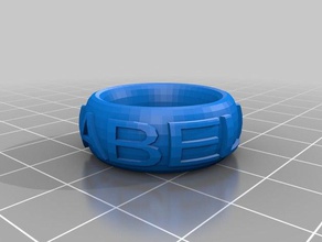 anabellemy customized text ringbraceletcrown thing fashion 3d print model - Mito3D