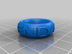 kendal my customized text ringbraceletcrown thing fashion 3d print model - Mito3D