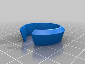 rollo de parada básica asimétrica portarrollos cuarto baño 3d print model - Mito3D