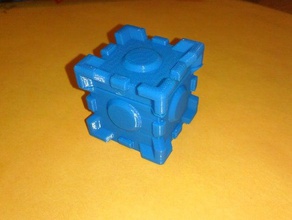 companion cube-design Container 3d print model - Mito3D