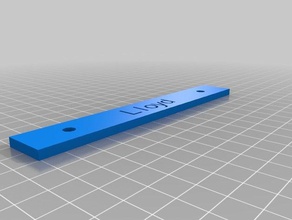 lloyd nome do tag 3d a impressora partes personalizado 3d print model - Mito3D