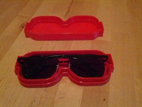 simple glasses case replacement parts 3d print model - Mito3D