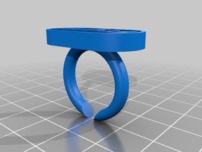 2015 rings customized 3d print model - Mito3D