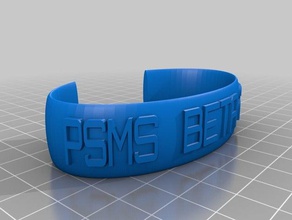 beta band psms bilezik özelleştirilmiş 3d print model - Mito3D