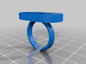 bague lola los anillos personalizado 3d print model - Mito3D