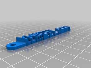 yhwdiy keychain organization customized 3d print model - Mito3D