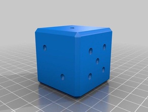 my customized fibonacci dice 3d print model - Mito3D