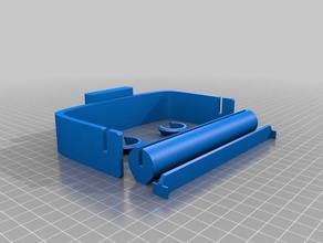 basic WC-Papierhalter abnehmbare Träger Rohr Bad 3d print model - Mito3D