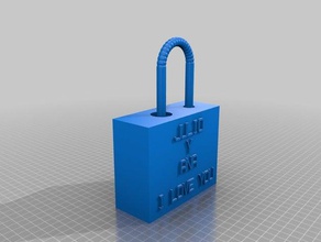 my customized bridge love lock fashion 3d print model - Mito3D