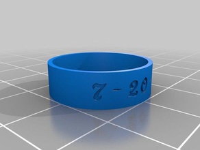 maria anelli personalizzato 3d print model - Mito3D