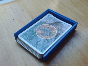 juego de titular la tarjeta dispensador juegos las tarjetas catan contenedor cubierta openscad los colonos 3d print model - Mito3D