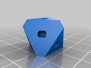 30mm cube-Gänge-center interactive Kunst angepasst 3d print model - Mito3D