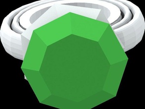 construir el anillo más realista de la gema dos partes los anillos traje joyas ¿las fantasía 3d print model - Mito3D