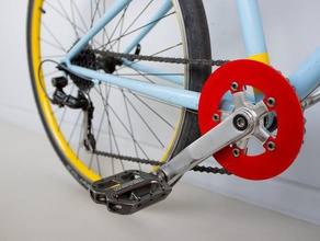 carter de chaine sport à l'extérieur vélos plateau cranckset laser coupeur plexiglas 3d print model - Mito3D