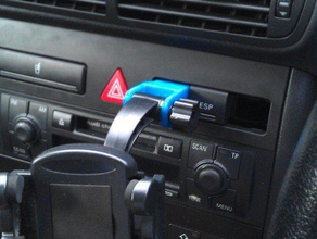car phone mounting bracket other 3d audi holder pla 3d print model - Mito3D