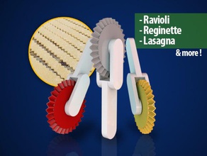 de coupeur pâtes cuisine à manger lasagne les raviolis reginette outils ustensiles 3d print model - Mito3D