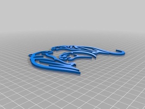 panther Anahtarlık hayvanlar 3d print model - Mito3D